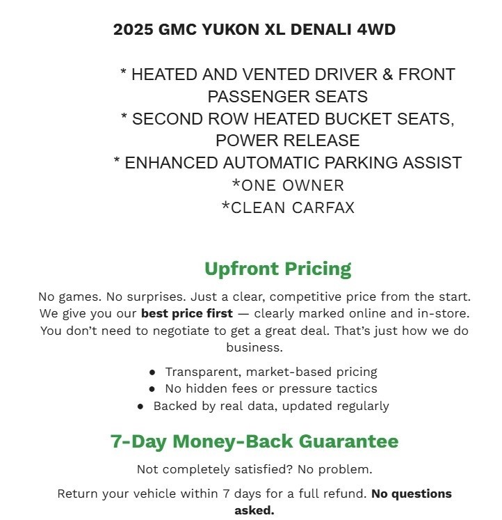 2025 GMC Yukon XL Denali