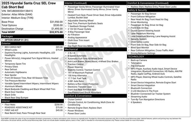 2025 Hyundai Santa Cruz SEL — photo 1 of 1