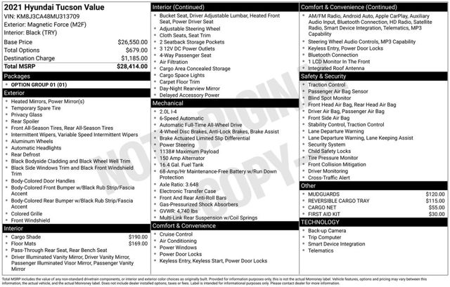 2021 Hyundai Tucson Value AWD