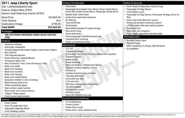 2011 Jeep Liberty Sport