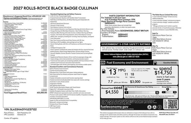 2027 Rolls-Royce Cullinan Base