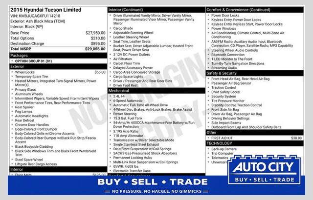 2015 Hyundai Tucson Limited