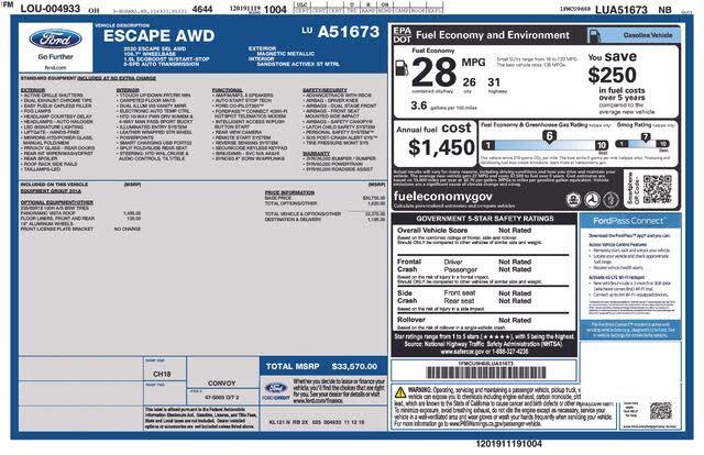 2020 Ford Escape SEL AWD