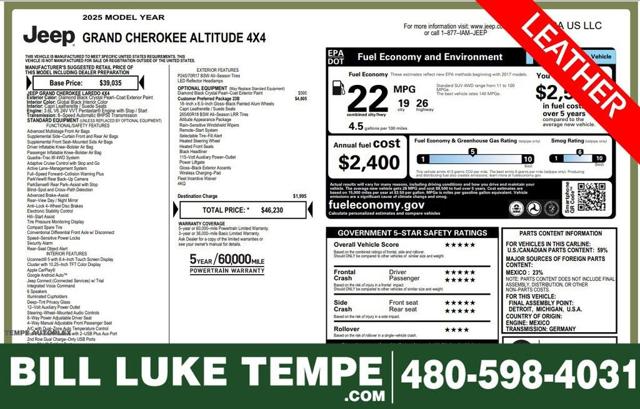 2025 Jeep Grand Cherokee Altitude
