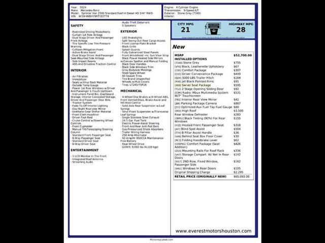 2024 Mercedes-Benz Sprinter 2500