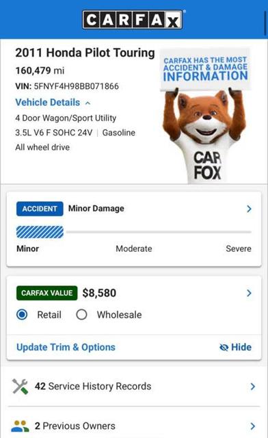 2011 Honda Pilot Touring
