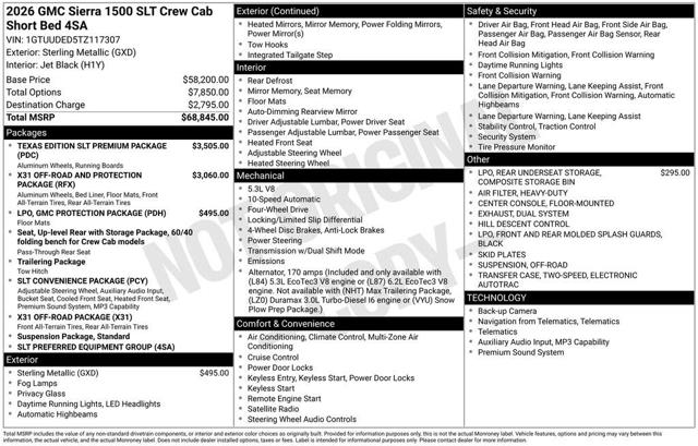 2026 GMC Sierra 1500 SLT