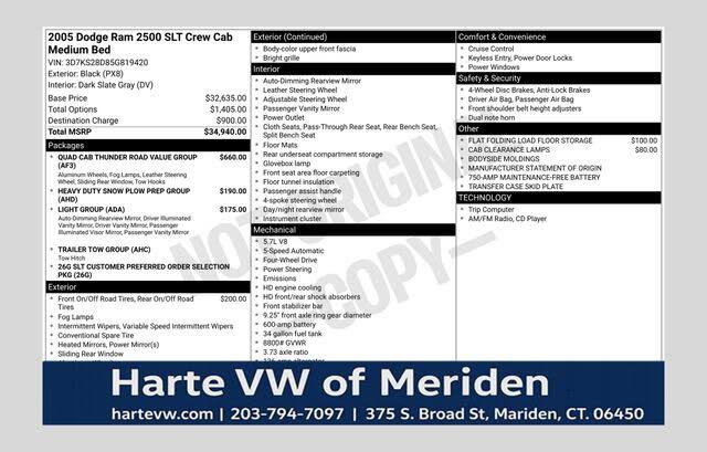 2005 Dodge Ram 2500 SLT