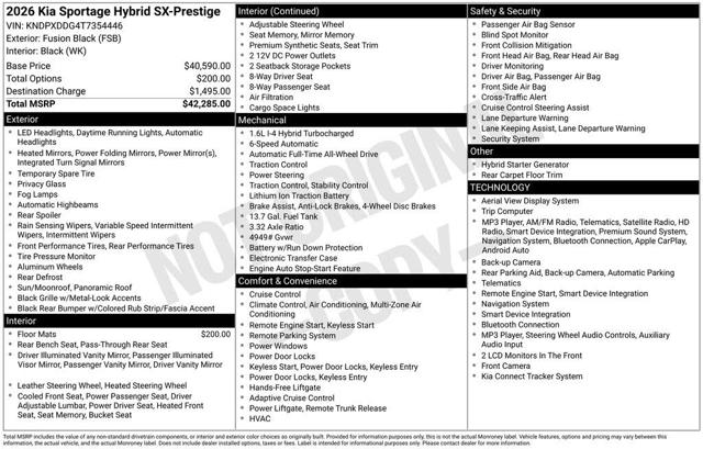 2026 Kia Sportage Hybrid SX-Prestige