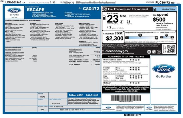 2015 Ford Escape Titanium