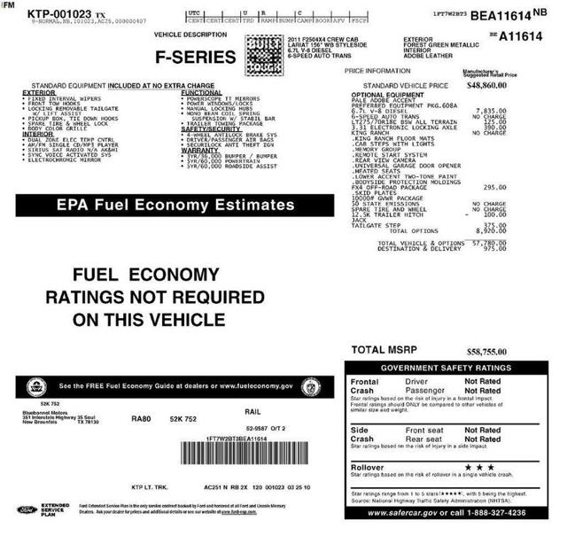 2011 Ford Super Duty F-250 SRW Lariat