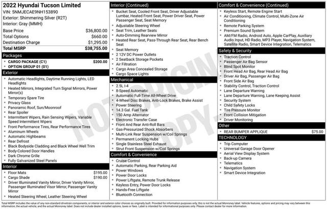 2022 Hyundai Tucson Limited AWD