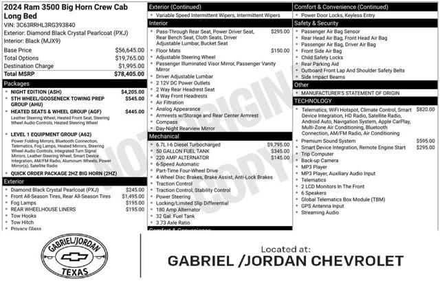 2024 Ram Ram Pickup 3500 Big Horn