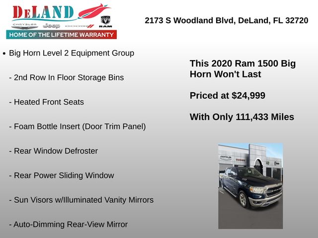 2020 Ram 1500 Big Horn/Lone Star — photo 1 of 7